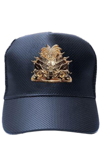 Snapback cap with Haitian gold coat or arms shield