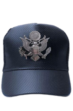 Load image into Gallery viewer, USA black shield baseball hat
