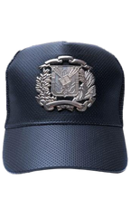 Load image into Gallery viewer, DR Silver shield hat | Gorra de escudo Dominicano en Plata
