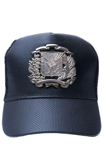 DR Silver shield hat | Gorra de escudo Dominicano en Plata