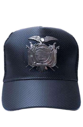 Ecuadorian Black shield hat | Gorra, escudo negro