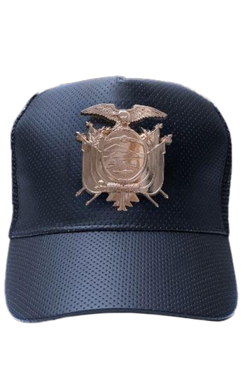 Ecuadorian gold coat of arms cap | Gorra de escudo Ecuatoriano