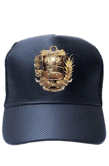 Venezuelan gold coat of arms hat | Gorra de escudo Venezolano