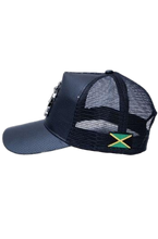 Load image into Gallery viewer, Jamaican black coat of arms shield snapback hat
