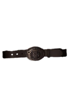 Load image into Gallery viewer, Dominican Black Coat of Arms Buckle with 100% Leather Belt
