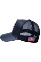 Load image into Gallery viewer, Haitian snapback hat with coat of arms shield
