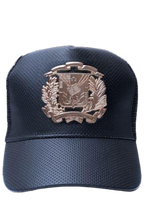 Load image into Gallery viewer, Dominican gold shield cap | Gorra con escudo Dominicano
