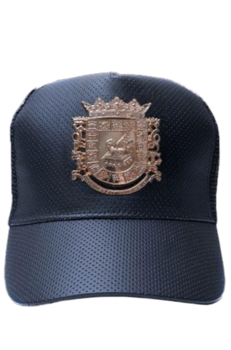 Puerto Rican Coat of Arms Snapback Cap | Gorra Con Escudo puertorriqueño en Plata